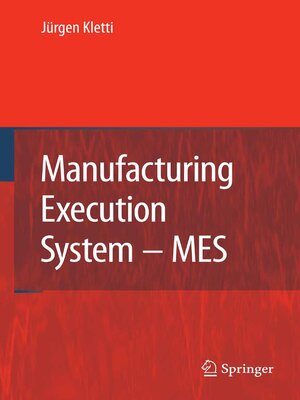 cover image of Manufacturing Execution System--MES